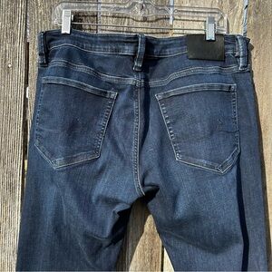 34 Heritage Mid-Rise Straight Leg Men’s Denim Jeans Dark Blue Wash Courage 36x30